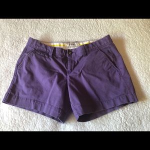 Old Navy Khaki Purple Shorts 6